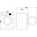 Indesit Freestanding front loading washing machine - BWE 91496X SV UK - Bonus Superstore