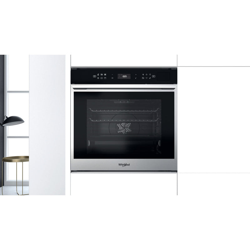 Whirlpool W7OM44S1P Electric Pyrolytic Single Oven - Stainless Steel - Bonus Superstore