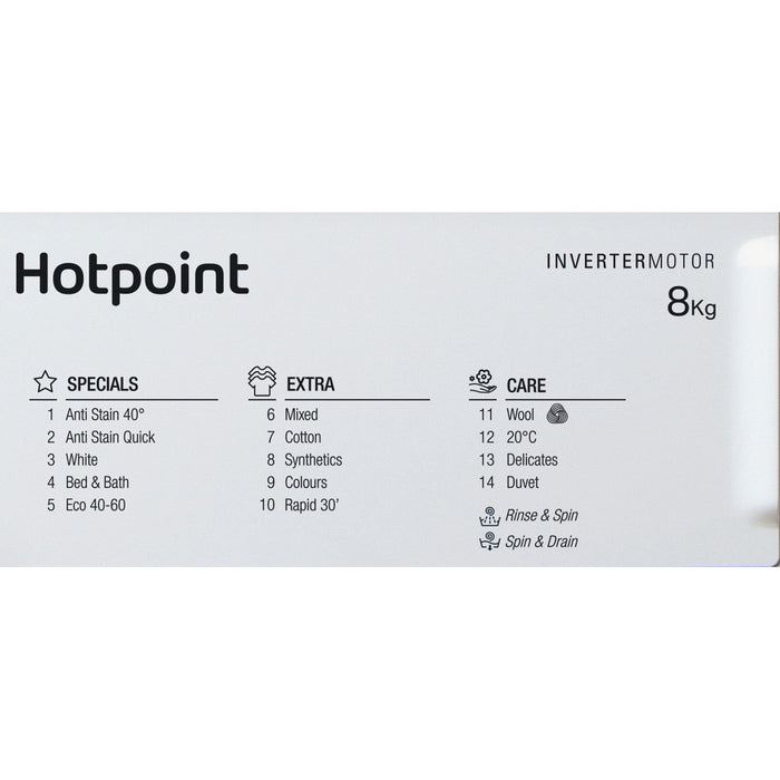 Hotpoint BI WMHG 81485 UK Integrated Washing Machine