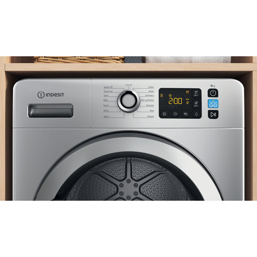 Indesit Heat Pump Tumble Dryer: Freestanding, 8,0kg - YT M11 82SS X UK - Silver - Bonus Superstore