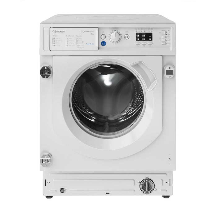 Indesit Built in front loading washing machine: 9,0kg - BI WMIL 91485 UK - Bonus Superstore