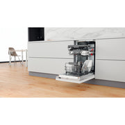 Whirlpool Integrated Dishwasher: in Silver, Slimline - WSIC 3M27 C UK N - Bonus Superstore