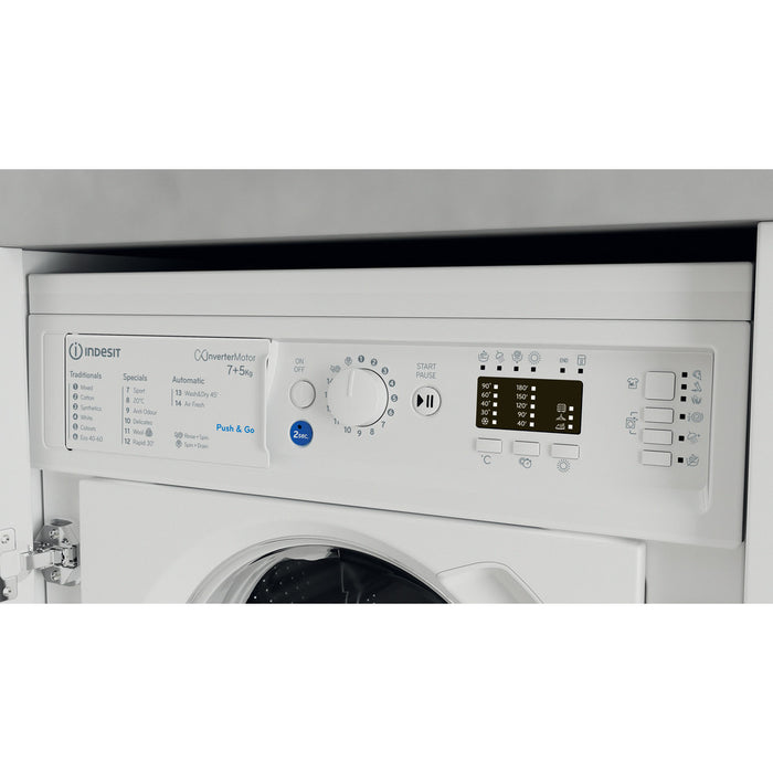 Indesit Push&Go BI WDIL 75148 UK 7kg Integrated Washer Dryer