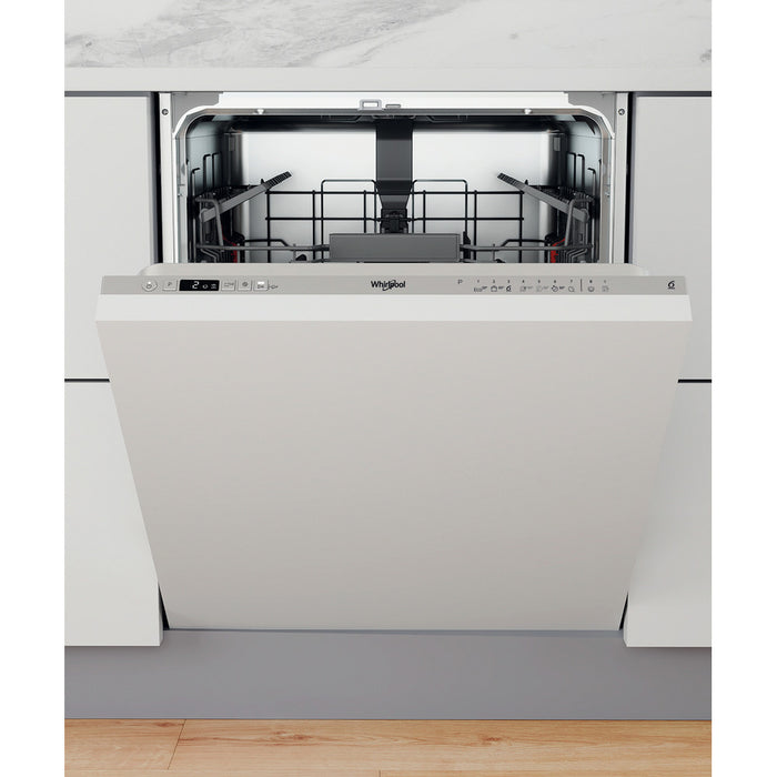 Whirlpool Integrated Dishwasher: in Silver - W2I HD524 UK