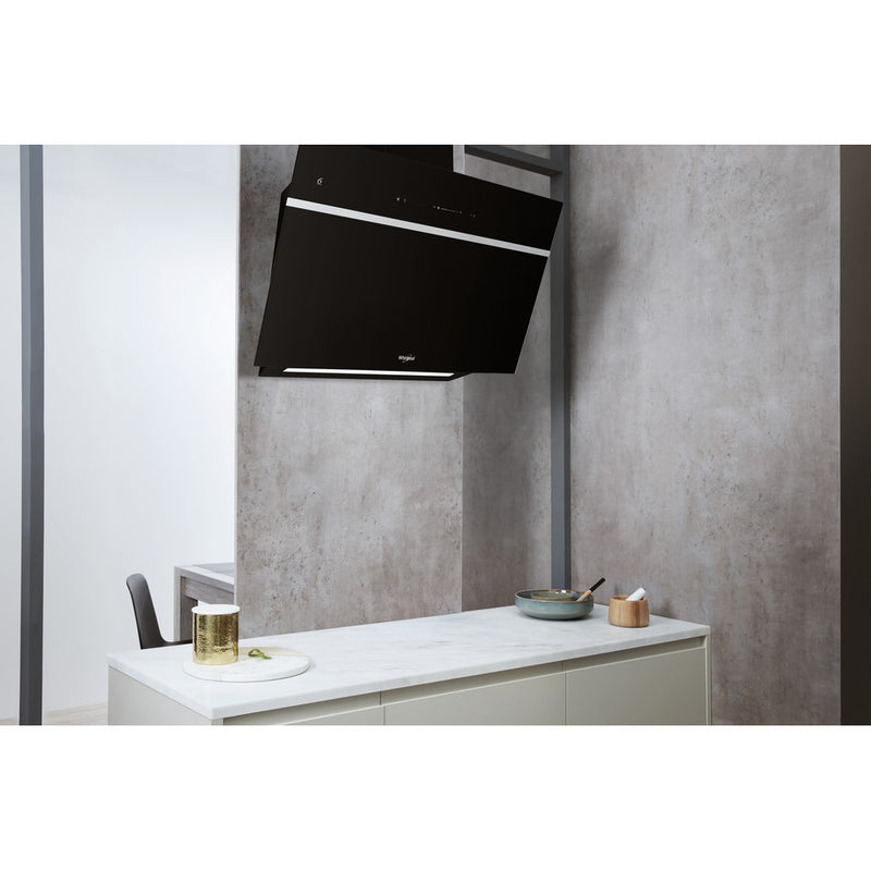 Whirlpool WHVS90FLTCK 90CM Cooker Hood - Black - Bonus Superstore