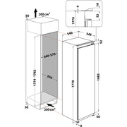 Whirlpool integrated upright freezer: in White - AFB18432 - Bonus Superstore
