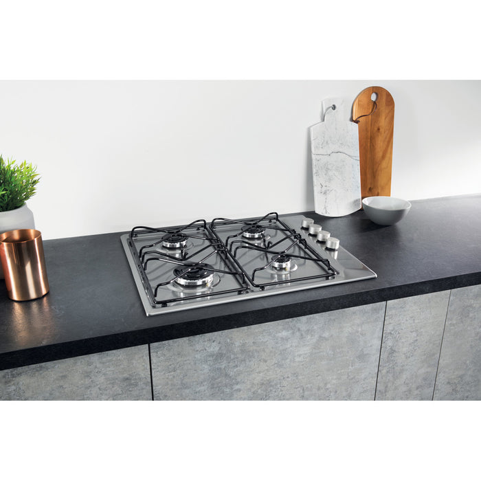 Hotpoint Newstyle PAN 642 IX/H Gas Hob - Stainless Steel - Bonus Superstore