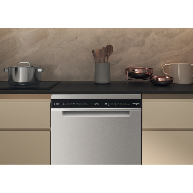 Whirlpool W7 HS51 X UK Freestanding 15 Place Setting capacity dishwasher - Bonus Superstore