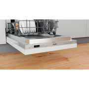 Whirlpool Integrated Dishwasher: in Silver, Slimline - WSIC 3M27 C UK N - Bonus Superstore