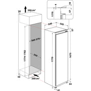 Whirlpool integrated fridge: in White - ARG 1808322 - Bonus Superstore