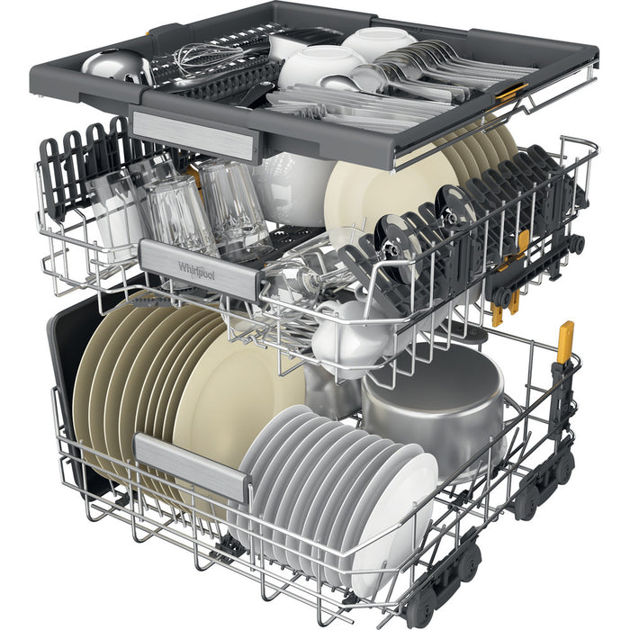 Whirlpool W7F HS51 AX UK Freestanding 15 Place Setting capacity dishwasher