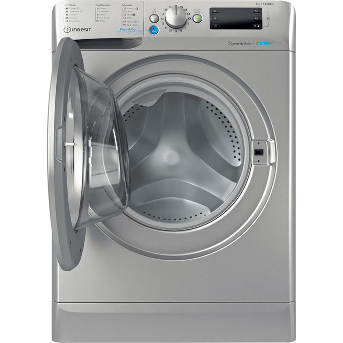 Indesit Freestanding front loading washing machine: 9kg - BWE 91496X S UK N - Bonus Superstore