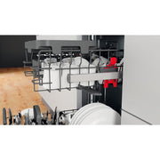 Whirlpool Integrated Dishwasher: in Silver, Slimline - WSIC 3M27 C UK N - Bonus Superstore