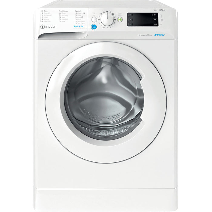 Indesit BWE 101685X W UK N Freestanding 10kg washing machine in White