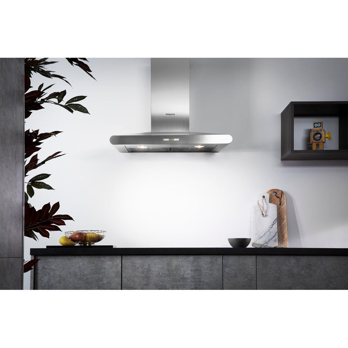 Hotpoint PHC77FLBIX Cooker Hood - Stainless Steel - Bonus Superstore