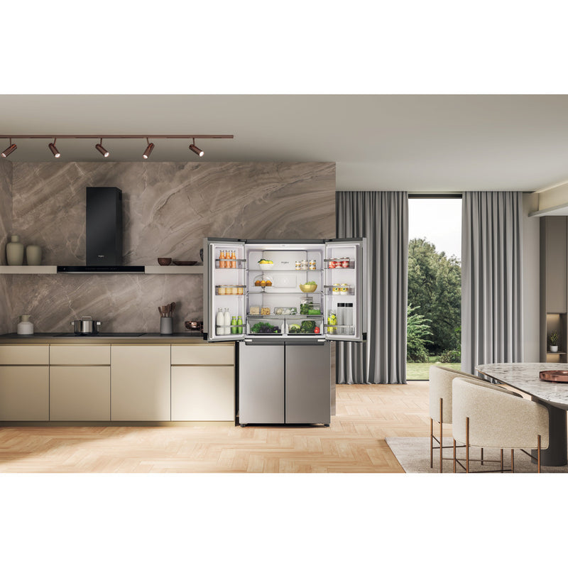 Whirlpool side-by-side american fridge: in Stainless Steel - WQ9 B2L G - Bonus Superstore