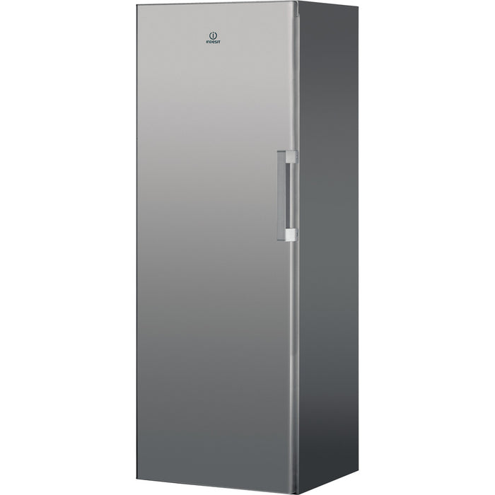 Freestanding upright freezer: silver colour - UI6 F2T S UK
