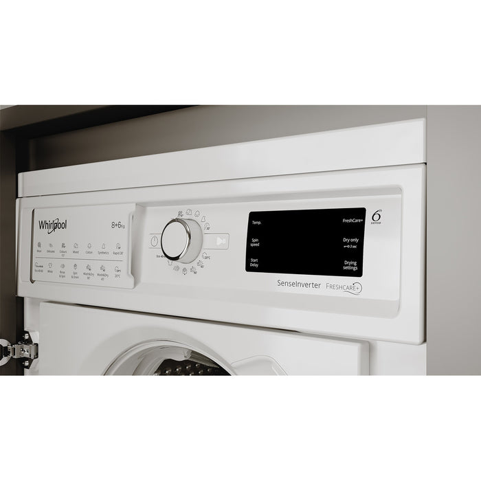 Whirlpool integrated washer dryer: 8,0kg - BI WDWG 861485 UK