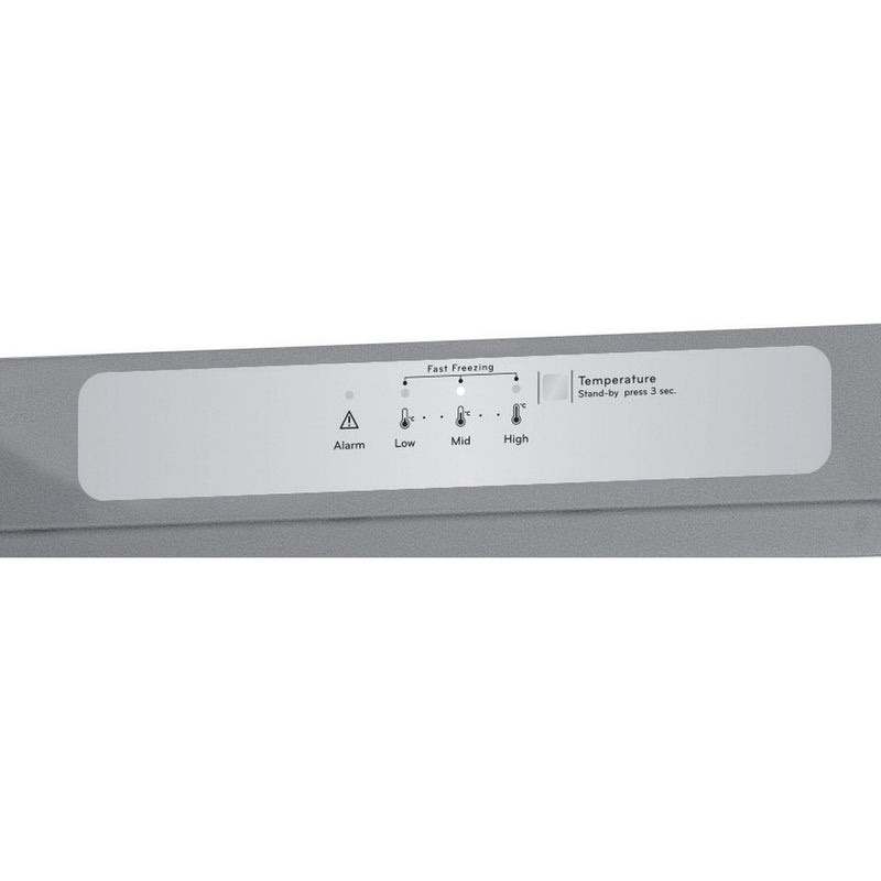 Freestanding upright freezer: silver colour - UI6 F2T S UK - Bonus Superstore