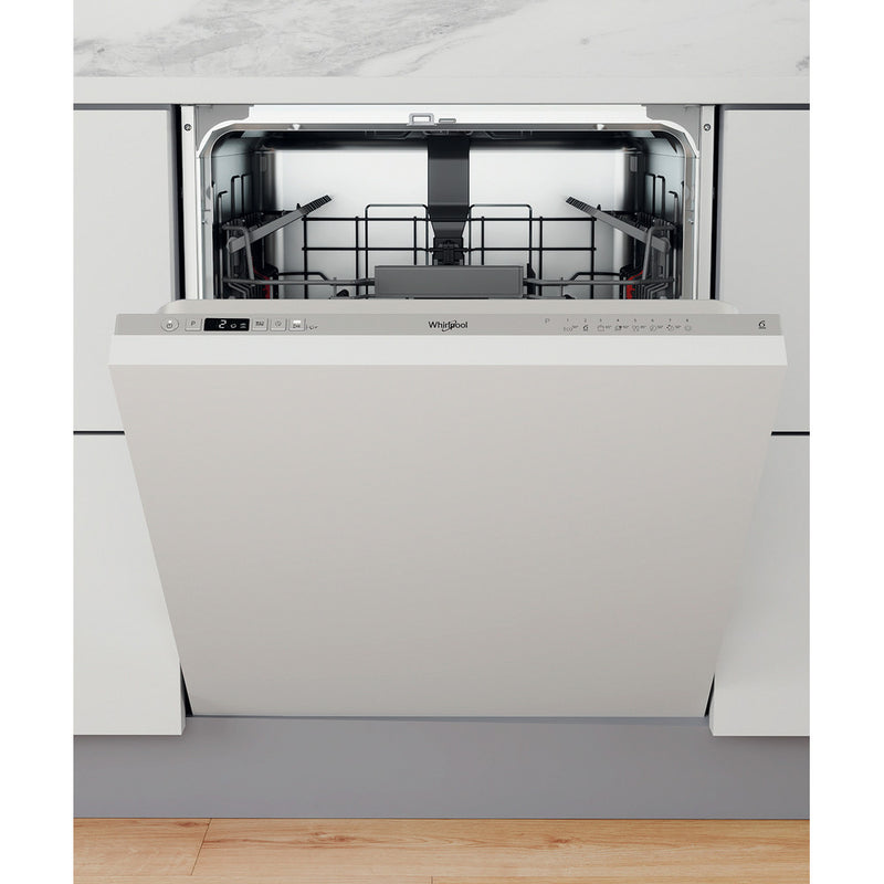 Whirlpool Integrated Dishwasher: in Silver - WIC 3C26 N UK - Bonus Superstore