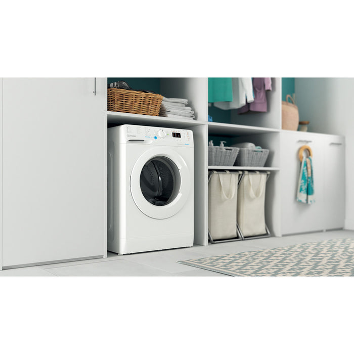 Indesit Freestanding front loading washing machine: 8,0kg - BWA 81485X W UK N