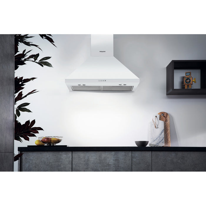 Hotpoint PHPC6.5FLMX Cooker Hood - White - Bonus Superstore