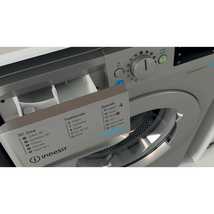 Indesit Freestanding front loading washing machine: 9kg - BWE 91496X S UK N - Bonus Superstore