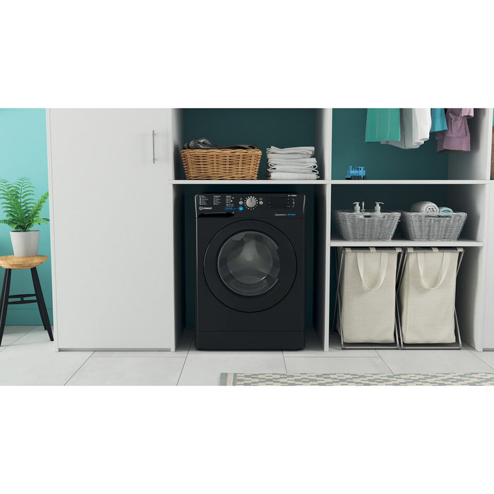 Indesit Freestanding front loading washing machine: 9kg - BWE 91496X K UK N