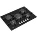 Whirlpool POW75D2/NB Gas On Glass 75CM Hob - Black - Bonus Superstore