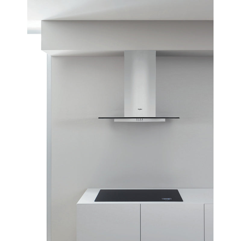 Whirlpool WHFG 64 F LM X wall mounted cooker hood - Silver - Bonus Superstore