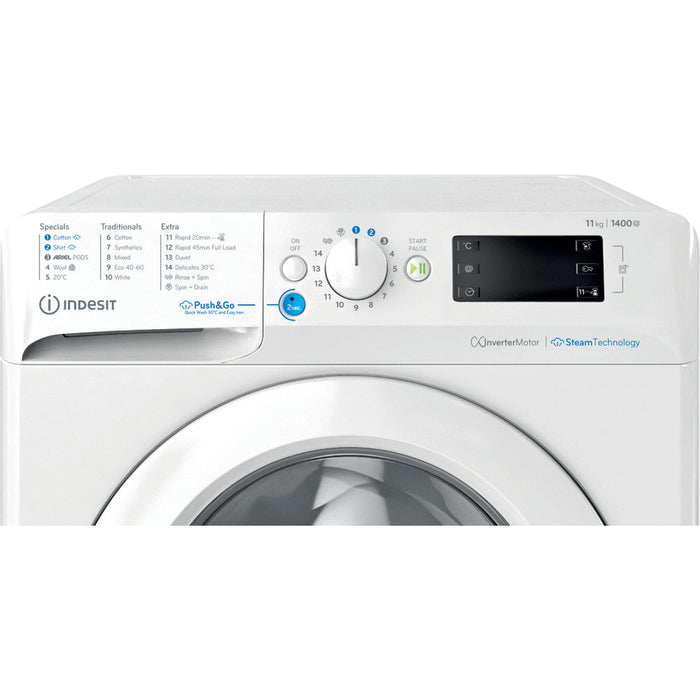 Indesit Freestanding front loading washing machine - BWE 111496X WV UK - Bonus Superstore