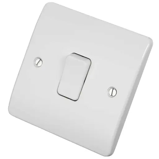 MK K4870WHI Logic Plus 10A 1 Gang 1 Way Light Switch White