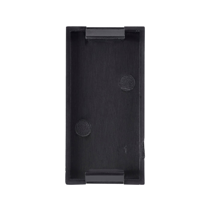 Saxby MOHBBL Euro Module Half Blank - Matt Black