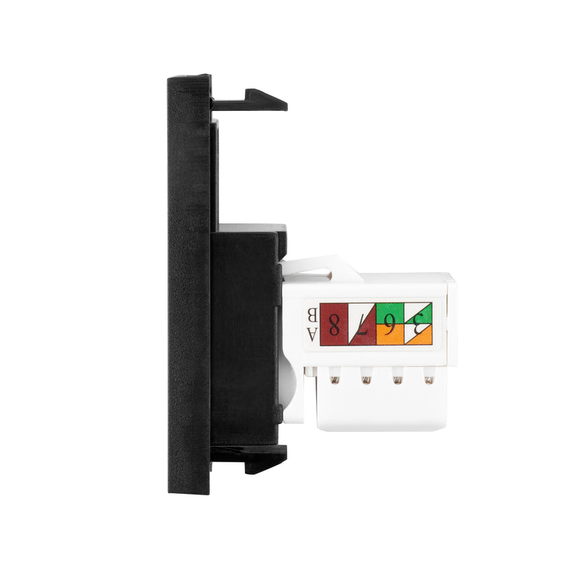 Saxby MORJ45C5BL Euro Module RJ45 CAT5e Module - Matt Black