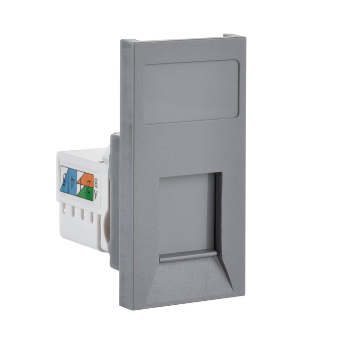Saxby MORJ45C5GR Euro Module RJ45 CAT5e Module - Grey