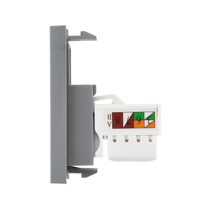 Saxby MORJ45C5GR Euro Module RJ45 CAT5e Module - Grey