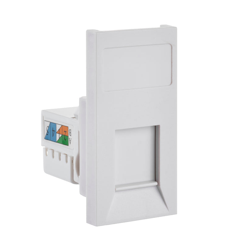 Saxby MORJ45C5WH Euro Module RJ45 CAT5e Module - White