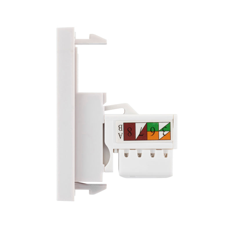 Saxby MORJ45C5WH Euro Module RJ45 CAT5e Module - White