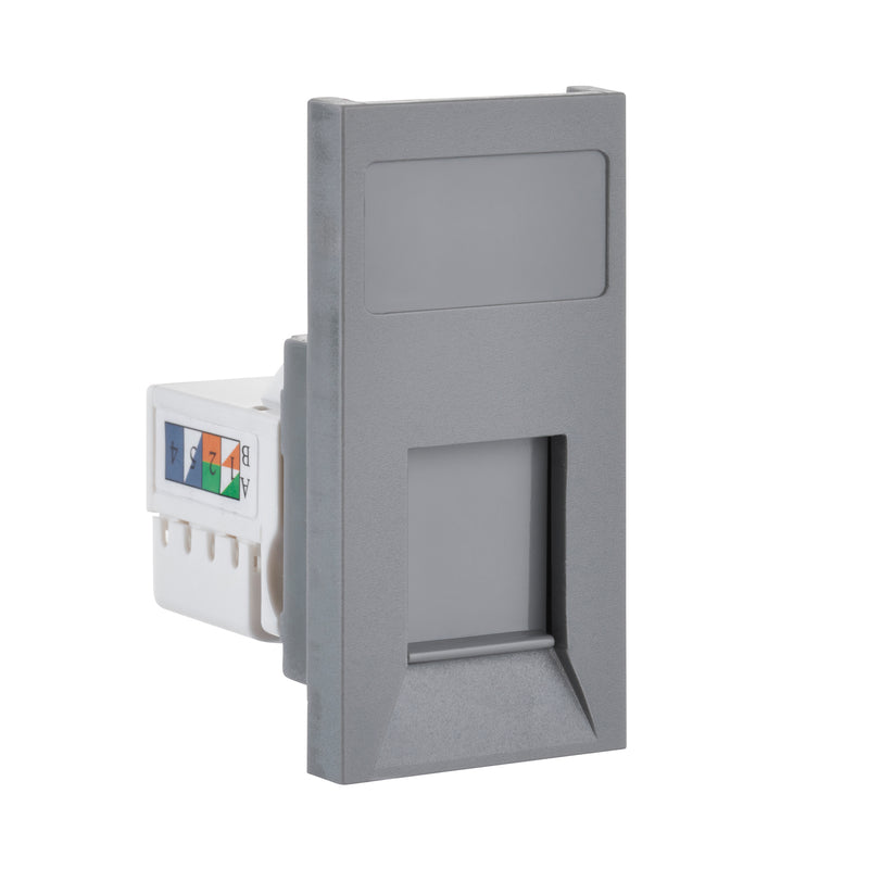 Saxby MORJ45C6GR Euro Module RJ45 CAT6e Module - Grey