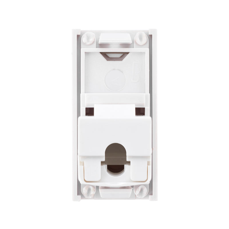 Saxby MORJ45C6WH Euro Module RJ45 CAT6e Module - White