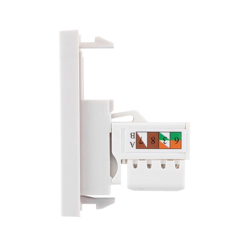 Saxby MORJ45C6WH Euro Module RJ45 CAT6e Module - White