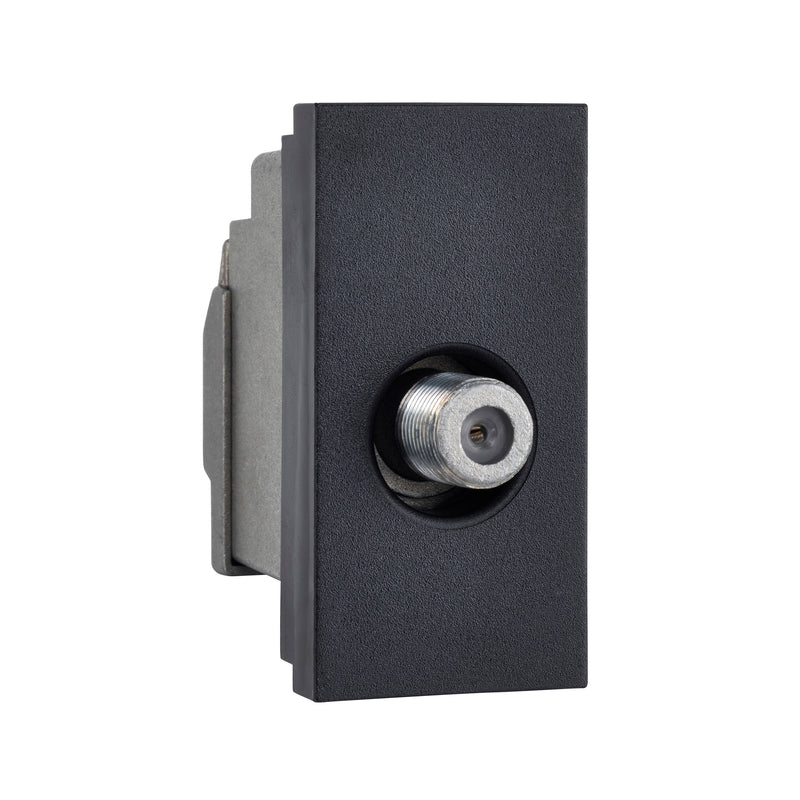 Saxby MOSSATBL Euro Module Satellite Screened Module - Matt Black