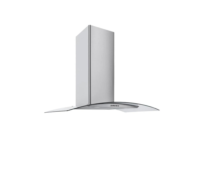 Culina CG70SSPF 70cm Curved Glass Chimney Hood in St/Steel