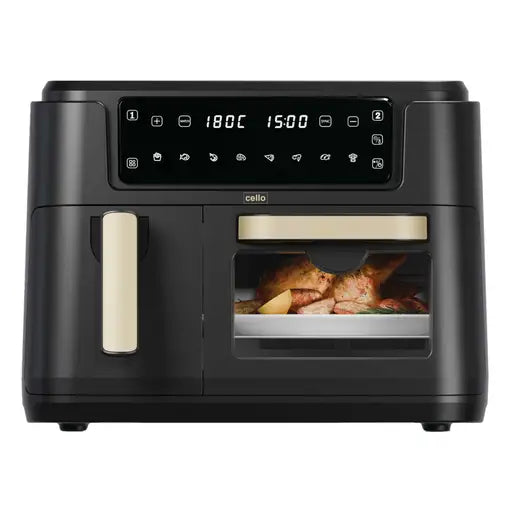DUAL ZONE AIR FRYER BASKET & OVEN BLACK