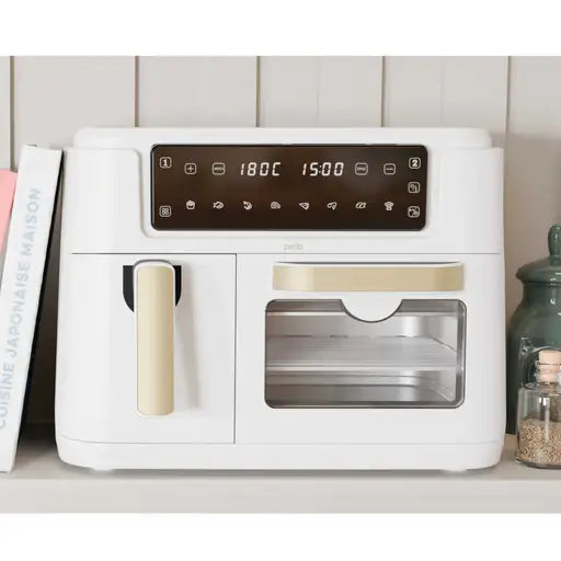 DUAL ZONE AIR FRYER BASKET & OVEN WHITE