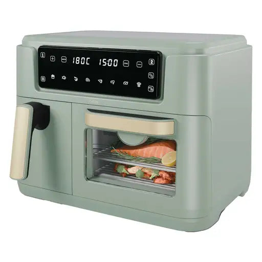 DUAL ZONE AIR FRYER BASKET & OVEN GREEN