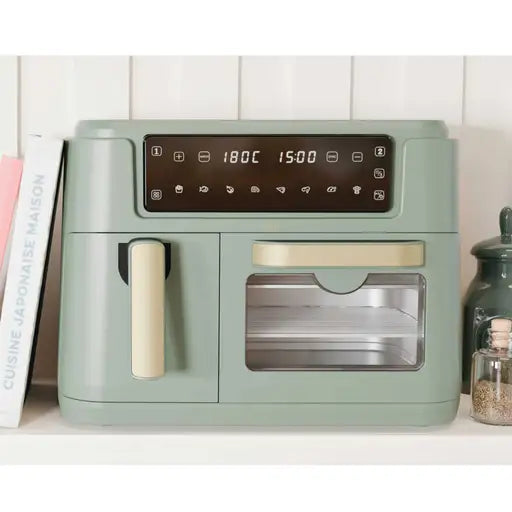 DUAL ZONE AIR FRYER BASKET & OVEN GREEN