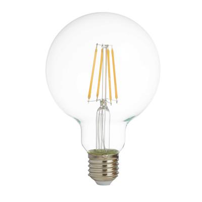 Searchlight  PL3218-6WW Pack Of 5 Dimmable LED E27 Filament Globe Lamp - Clear Glass