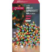 Premier LV162170M 200 LED Supabrights with Timer in Rainbow Premier