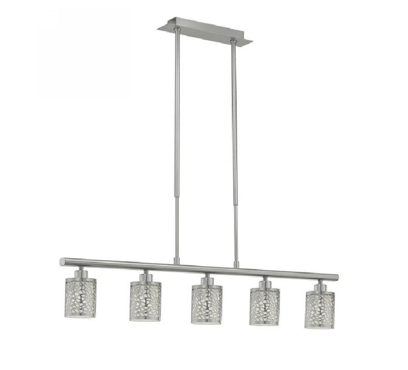 Eglo 90075 Almera 1 - 5 light Ceiling Pendant Light - Matt Nickel
